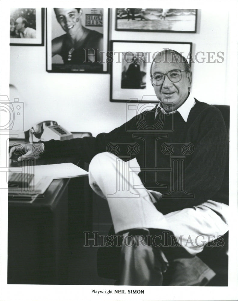 1995 Neil Simon American Playwright Writter - Historic Images