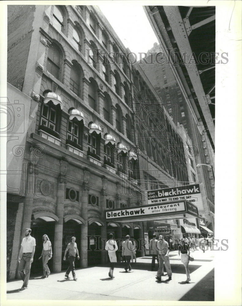 1984 Blackhawk Restaurant Wabash Sold - Historic Images