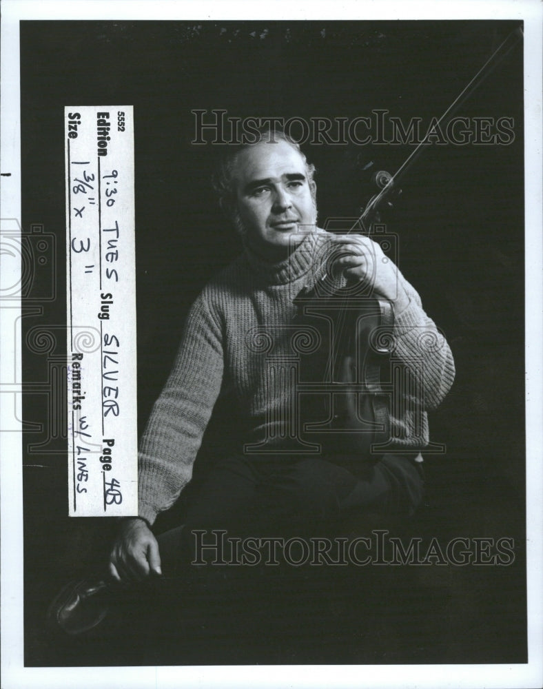 1982 Joseph Silverstein Violinist - Historic Images