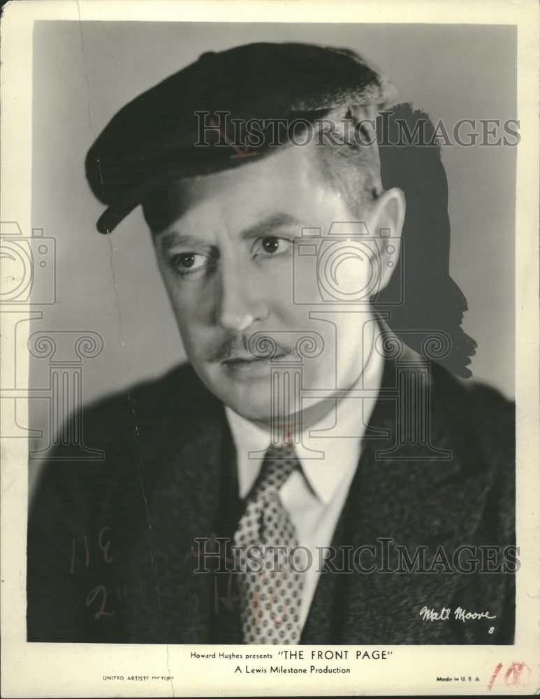 1931 Matt Moore Irish-born American Actor. - Historic Images