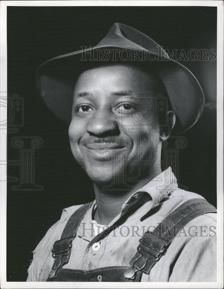 1953 Man Giving Pose Photo Smiling Face - Historic Images