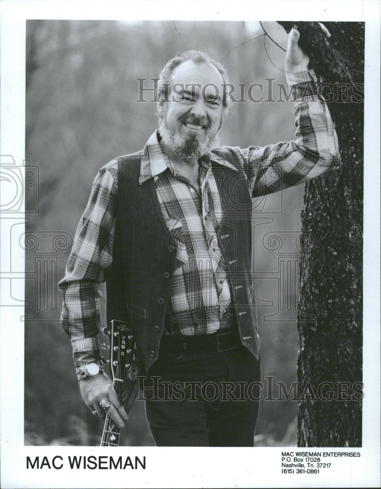 1985 Mac Wiseman american musician vocalist - Historic Images