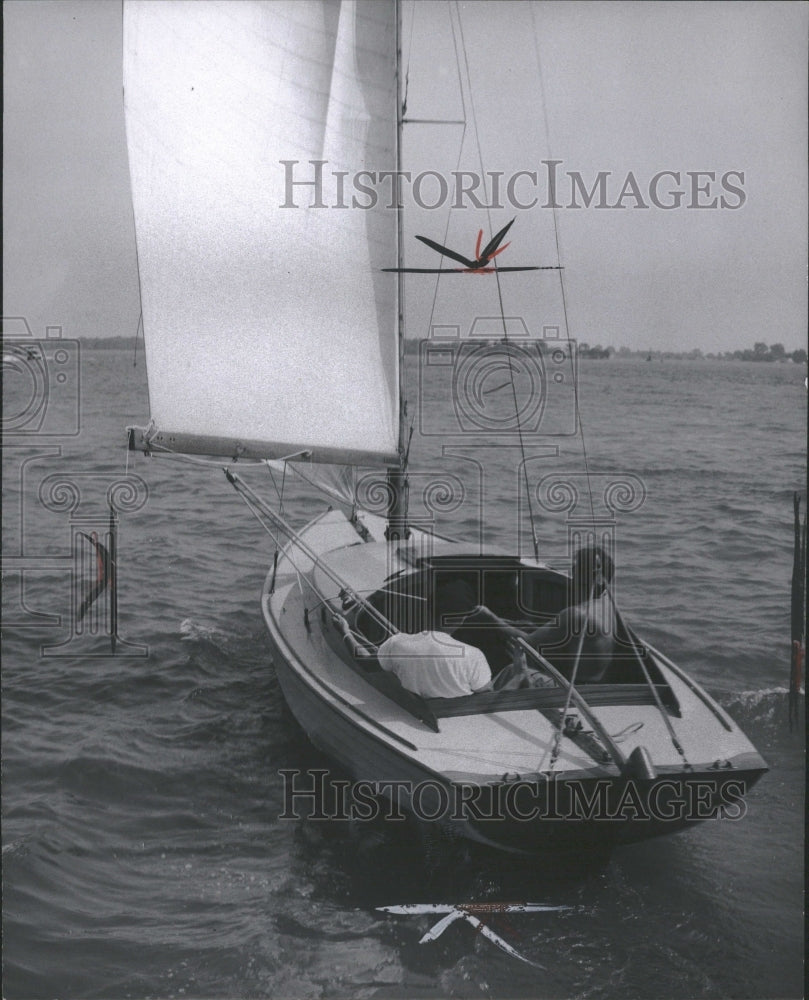 1956 James Mog Owner Sailboat Freyja - Historic Images