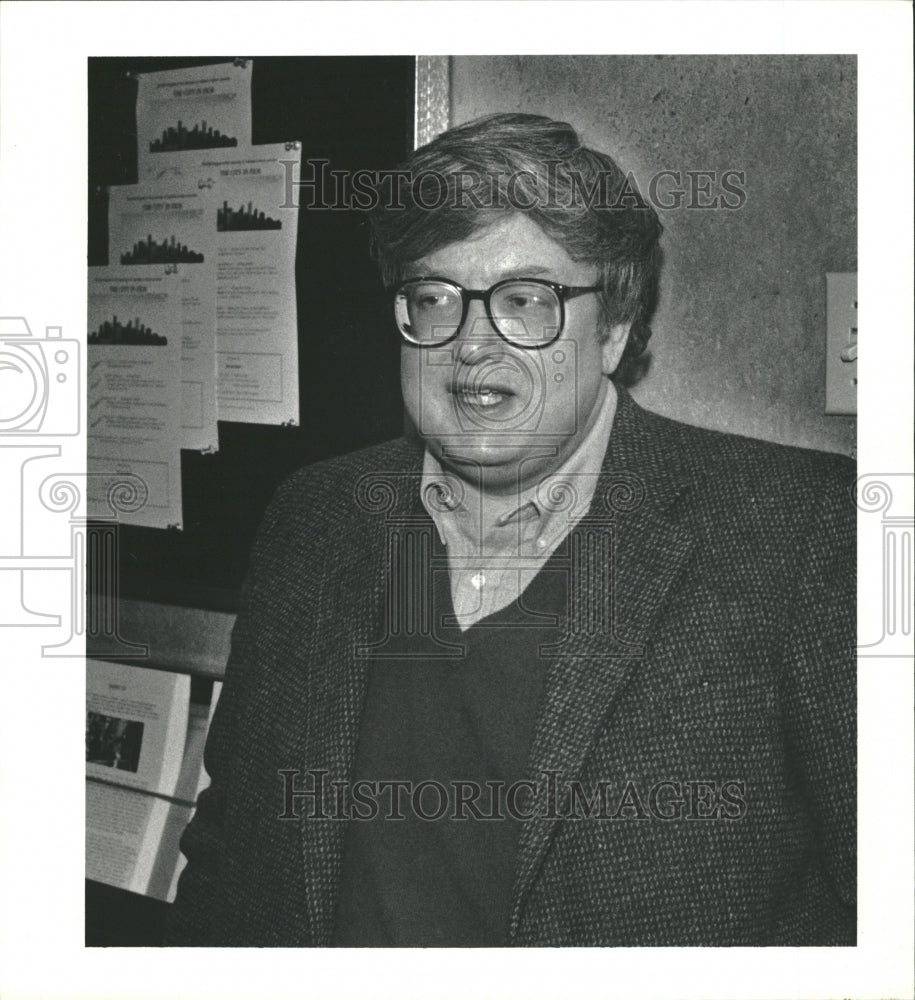 1987 Roger Ebert Film Critic Screenwriter - Historic Images