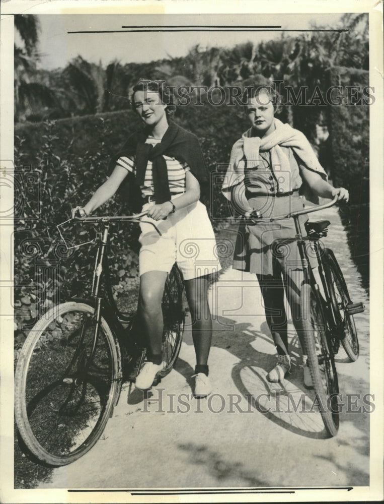 1936 Miss Edith Malo Bicycling Denver - Historic Images