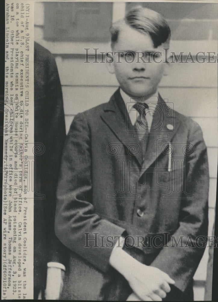 1963 Calvin Coolidge Son President Coolidge - Historic Images