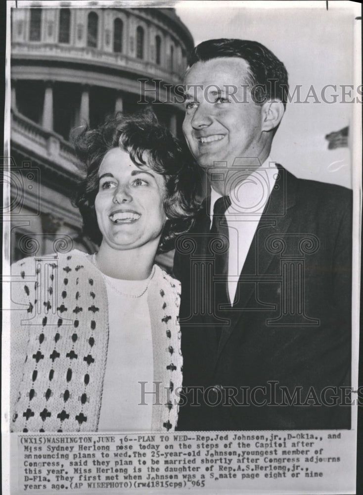 1965 Rep Johnson-Miss Herlong, at Capitol - Historic Images