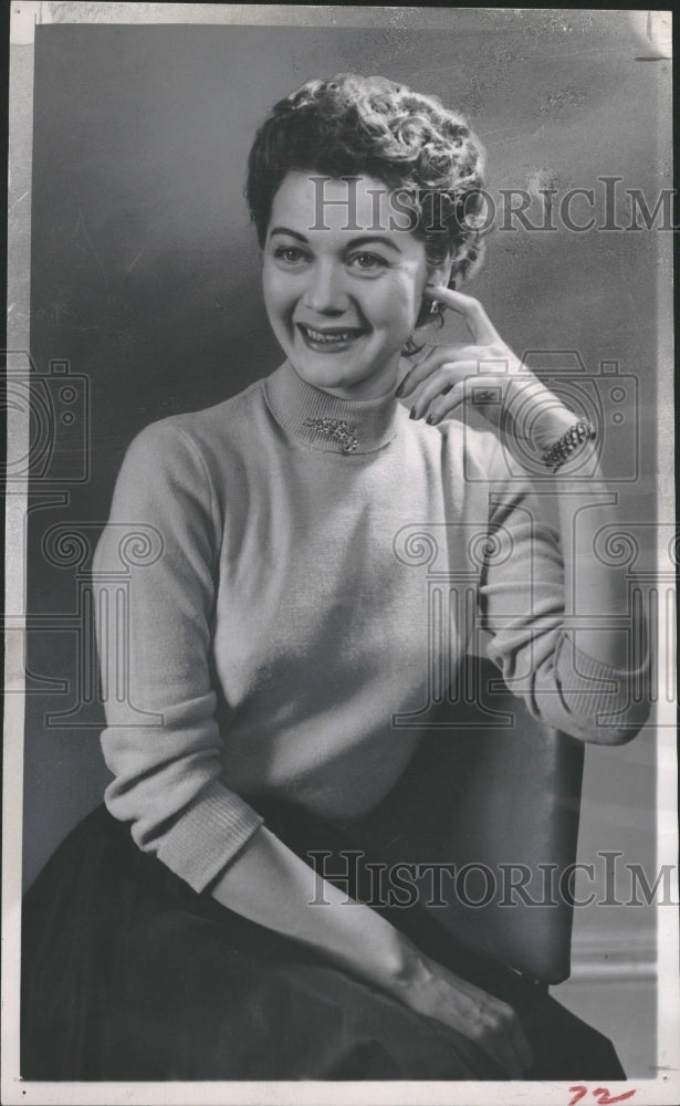 1953 Arla Johnson Actress Dancer New York - Historic Images