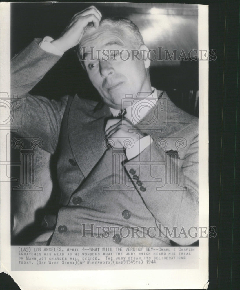 1944 Charlie Chaplin Mann Act Trial Actor - Historic Images