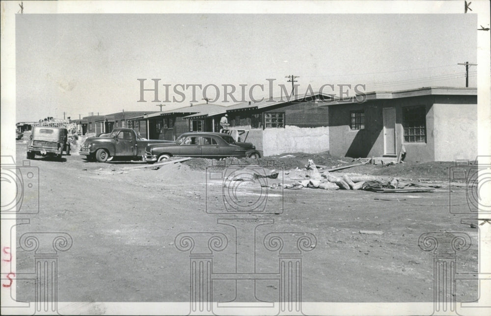 1951 Veteran&#39;s Housing Construction Site - Historic Images