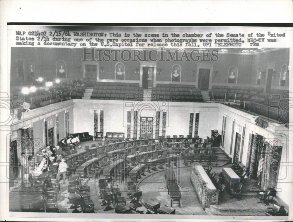 1964 Chamber of the Senate of the US - Historic Images