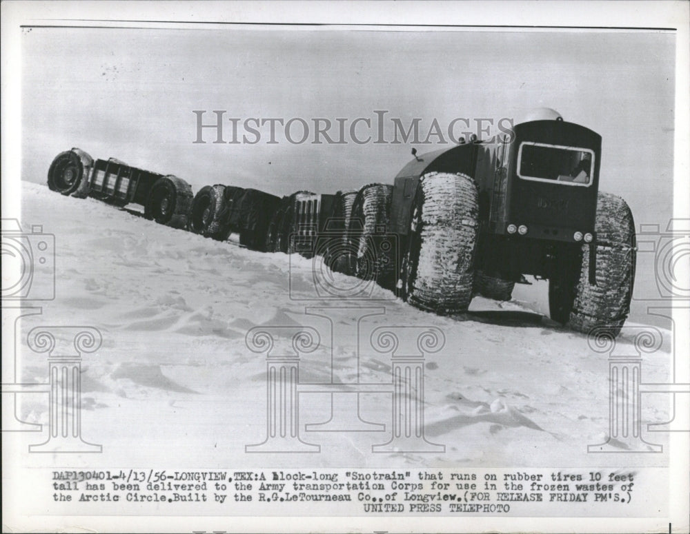 1956 Snotrain Delivered Army Transportation - Historic Images