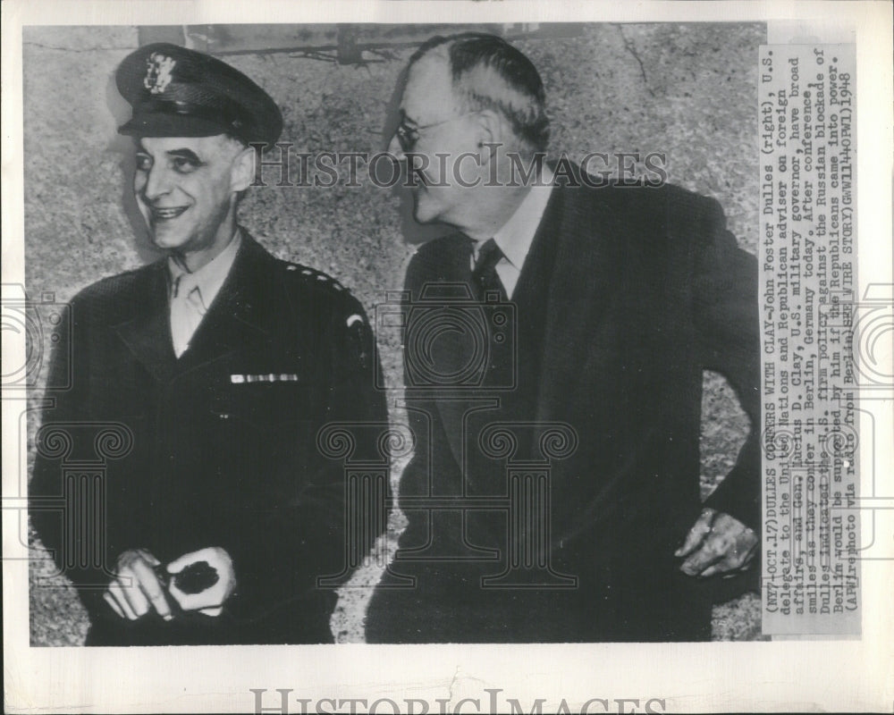 1948 John Foster Dulles US Delegate - Historic Images