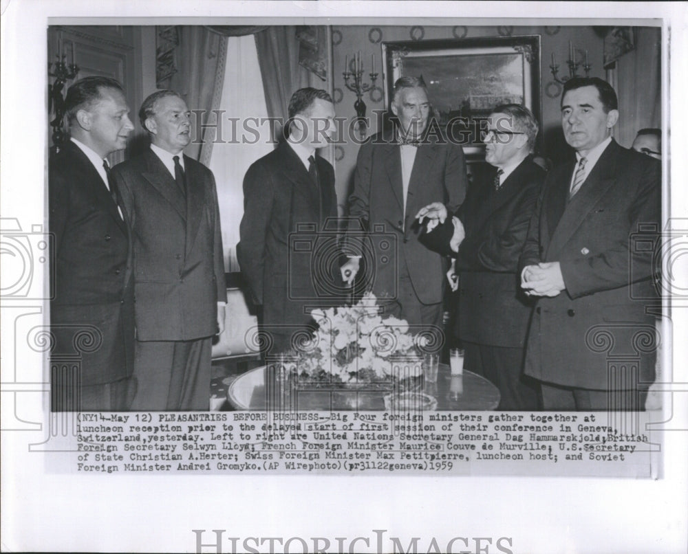 1959 Big Four Foreign Ministers Geneva - Historic Images