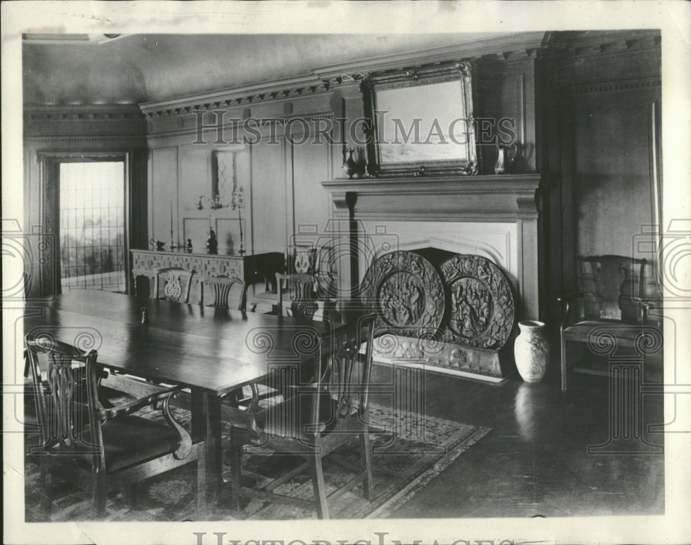 Dining Room Hoover Home San Francisco Bay - Historic Images