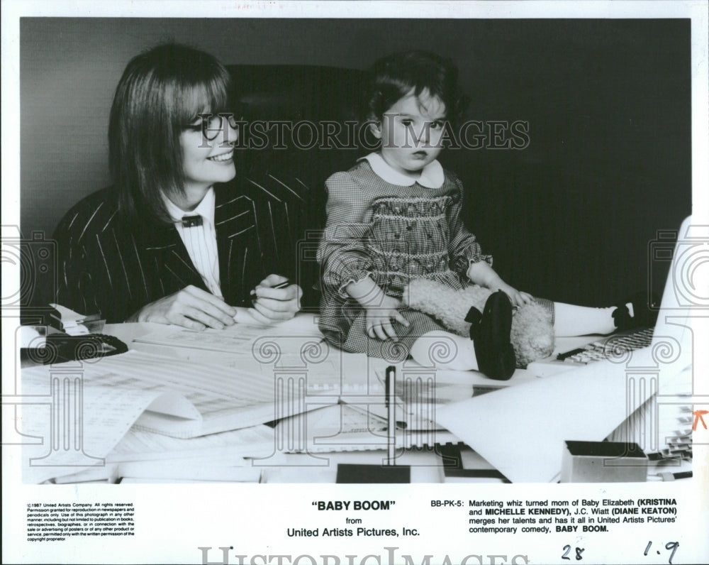 1987 Diane Keaton (Actress) Baby Boom - Historic Images