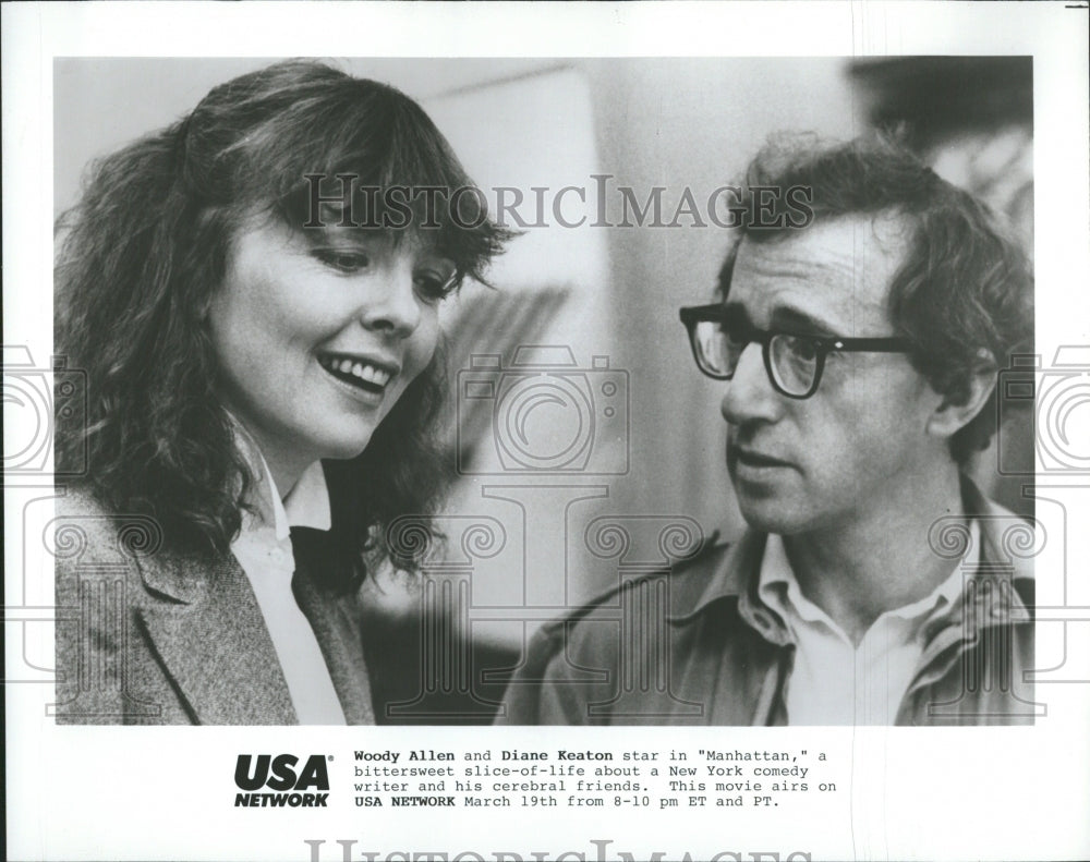 1989 Woody Allen Diane Keaton Comedy Writer - Historic Images