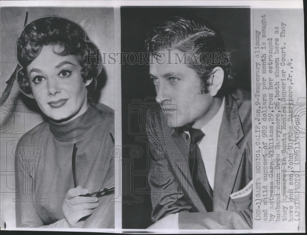 1959 Temporary Alimony Gare Williams John - Historic Images