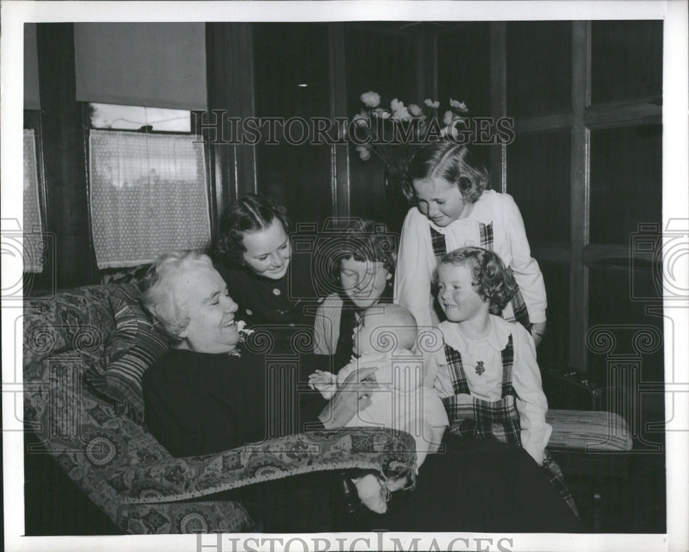 1951 Sister Kenny Nieces Nephew Ronald - Historic Images