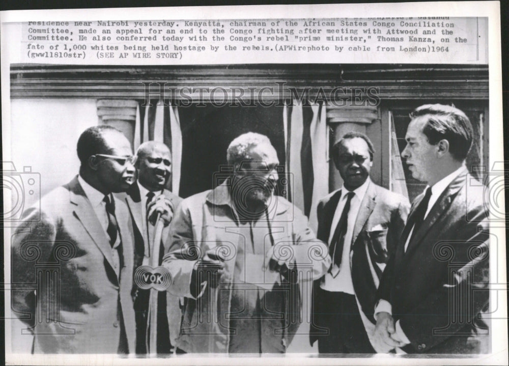 1964 kenyatta African States Congo Attwood - Historic Images