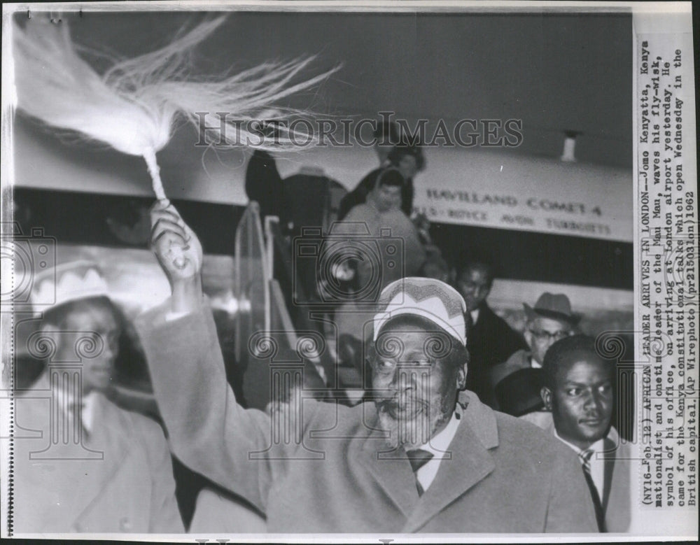 1962 Jomo Kenyatta Kenya nationalist Wisk - Historic Images