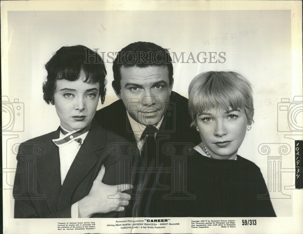 1959 Franciosa stars with MacLaine &amp; Jones - Historic Images