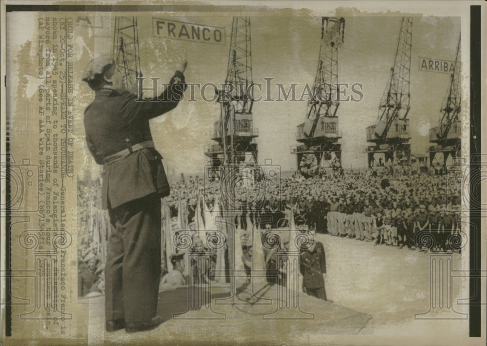 1975 Generalissimo Francisco Franco - Historic Images