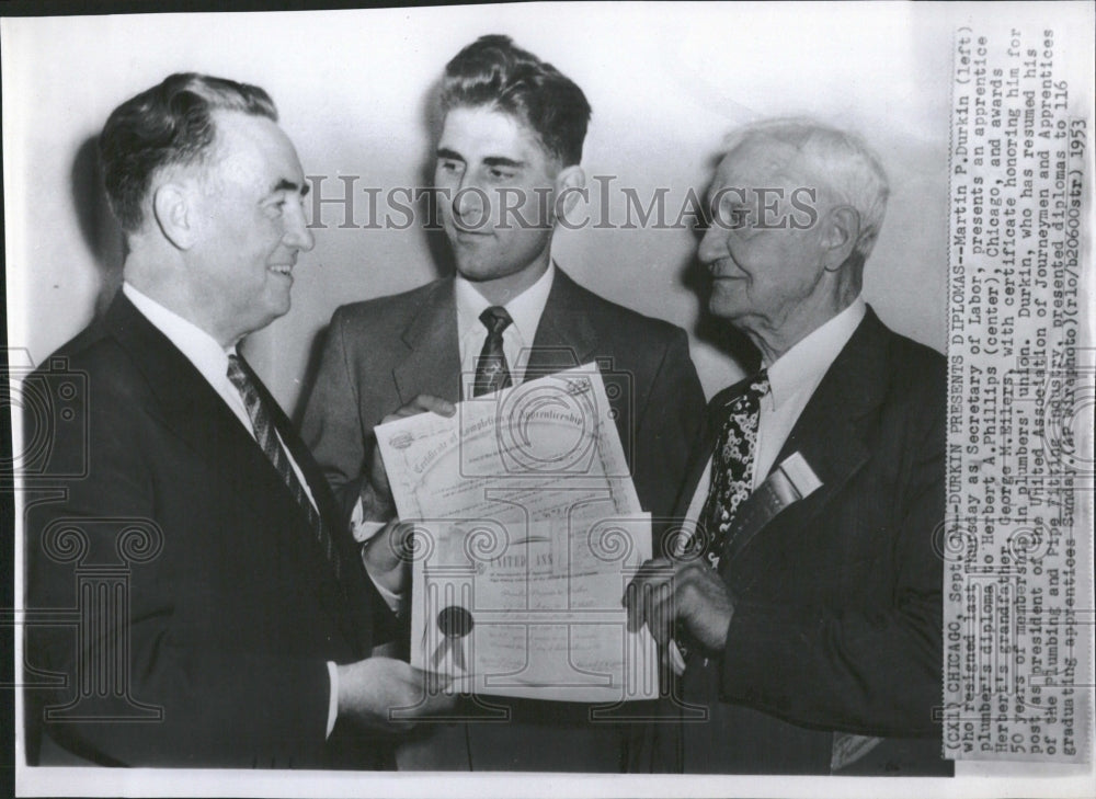 1953 Martin Patrick Durkin Administrator - Historic Images