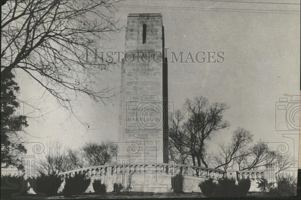 The tomb of William Henry Harrison 9th President of U.S - Historic Images