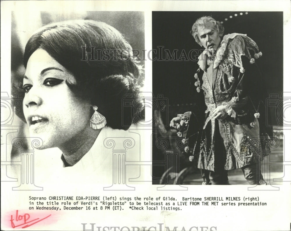 1981 Christine Eda Pierre Gilda Baritone - Historic Images