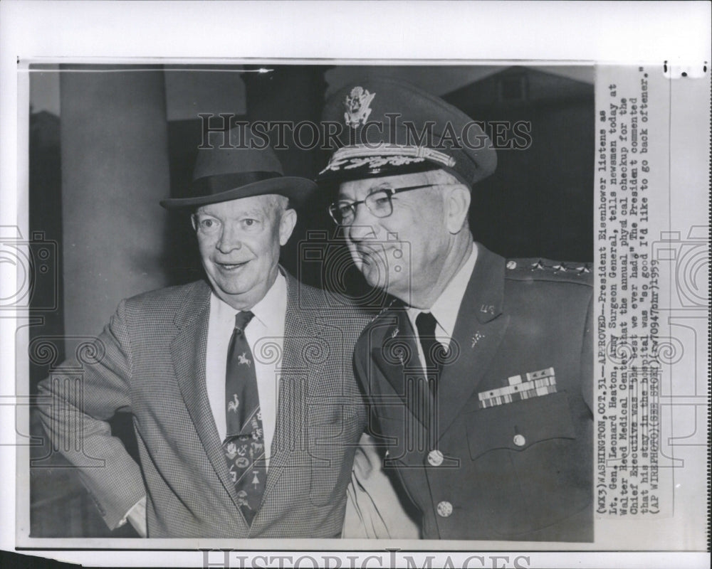 1959 President Dwight D. "Ike" Eisenhower - Historic Images