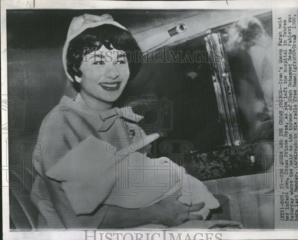 1960 Iran Queen Tehrain Throne Mohammed - Historic Images