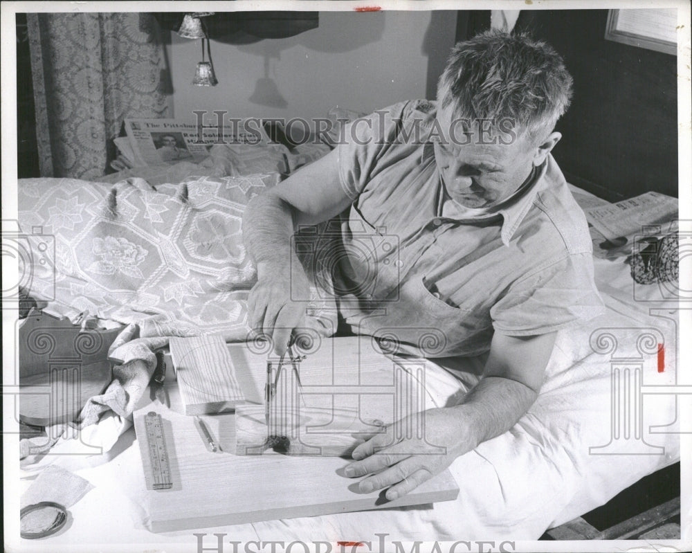 1957 Bachman Toy Making Construction Worker - Historic Images
