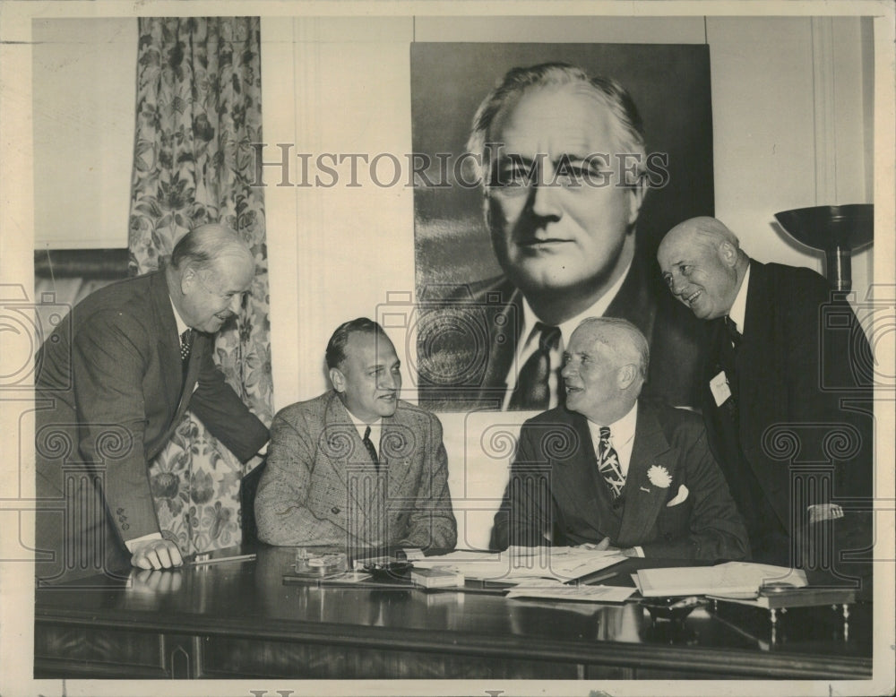 1940 Midwestern Democratic Leaders New York - Historic Images