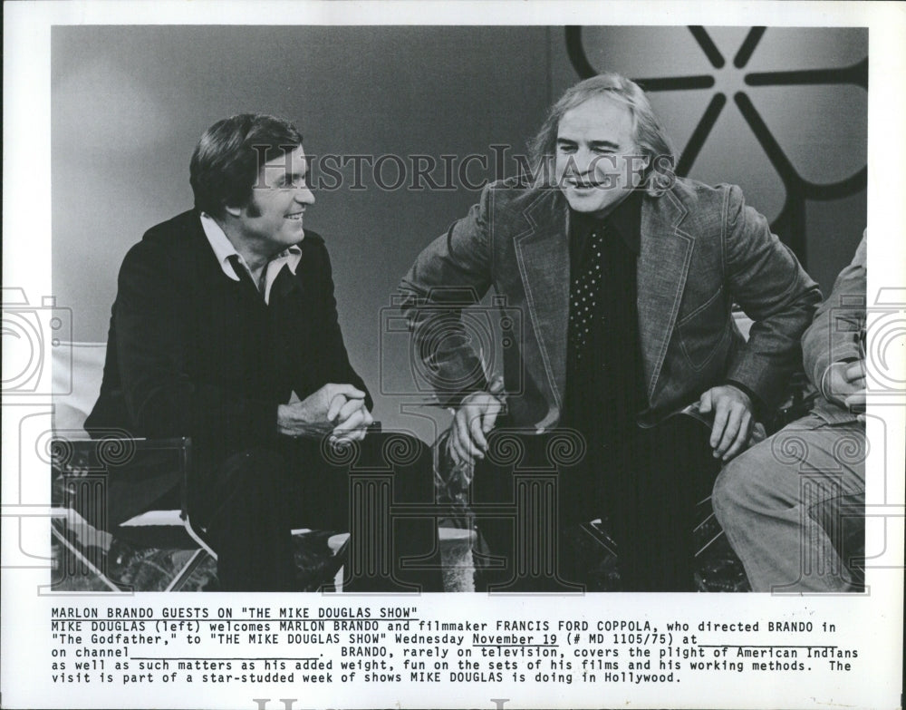 1975 Marlon Brando, The Mike Douglas Show - Historic Images