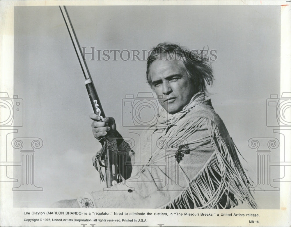 1976 Marlon Brando Missouri Breaks - Historic Images