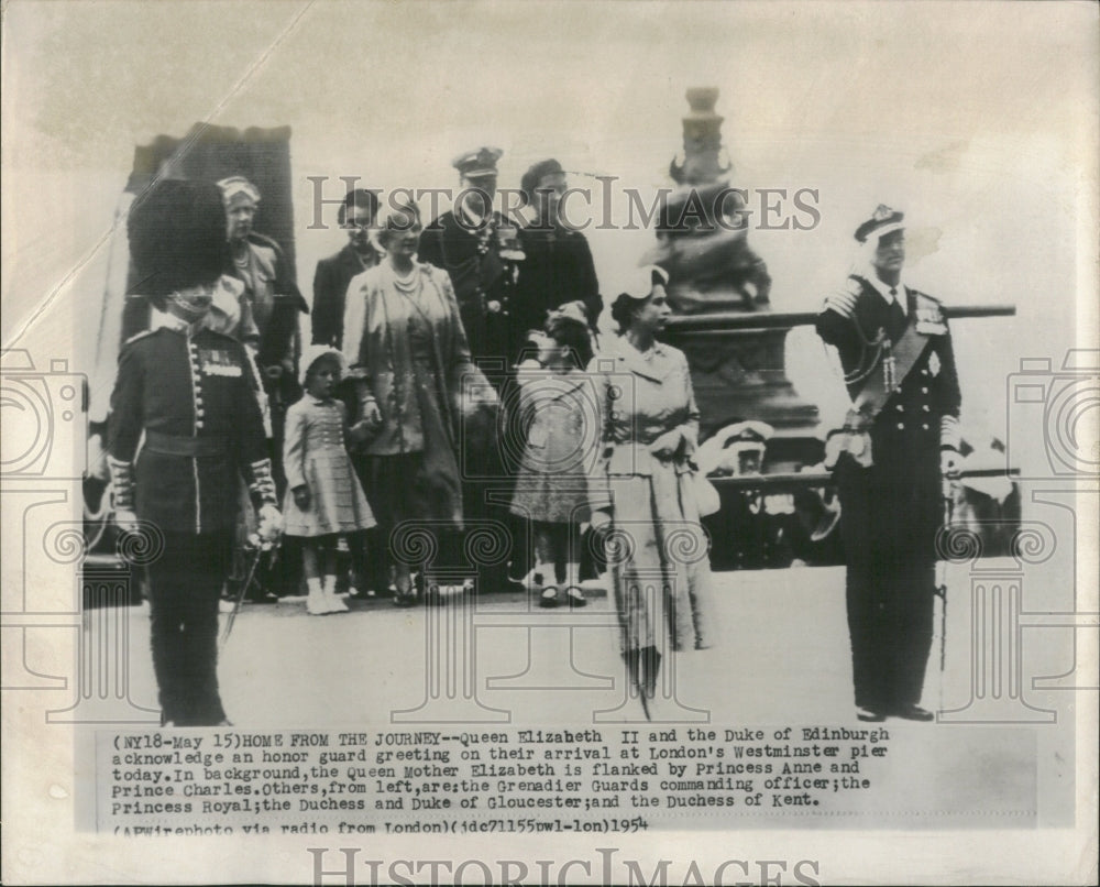 1954 Queen Elizabeth II Duke Edinburgh Kent - Historic Images