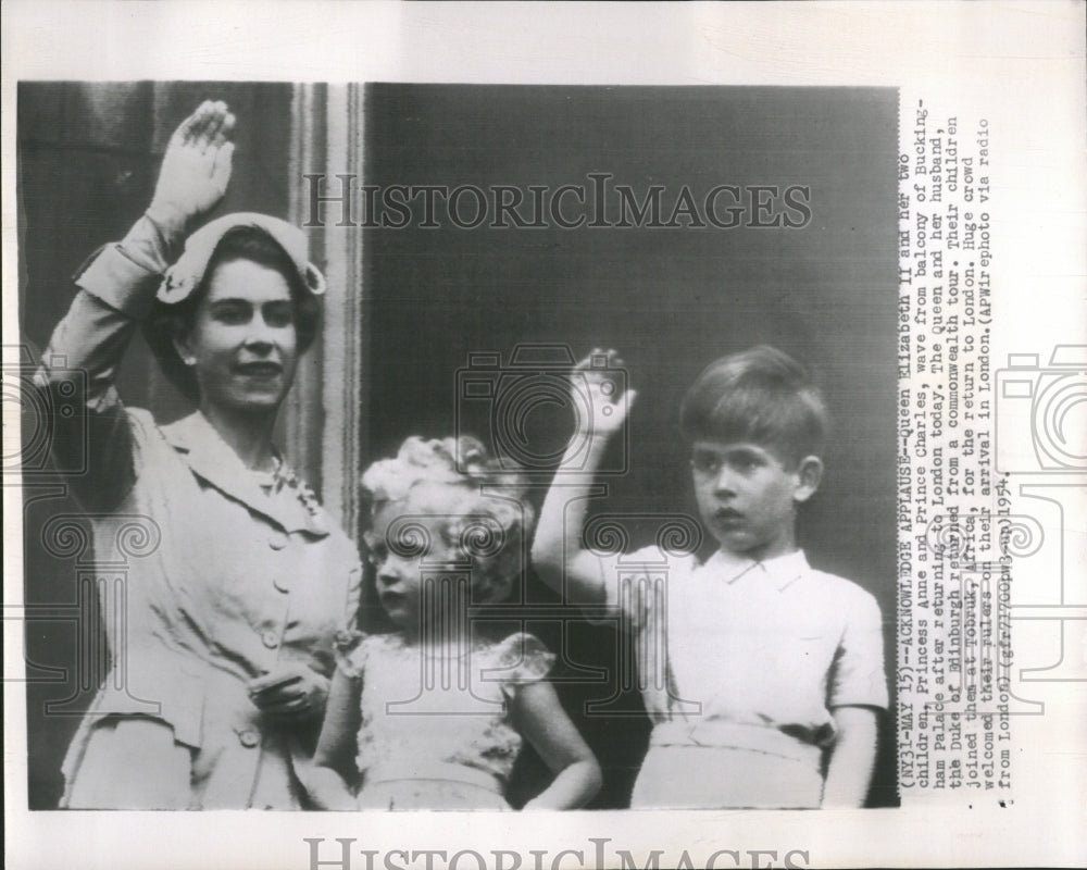 1954 Queen Elizabeth II Anne Charles - Historic Images