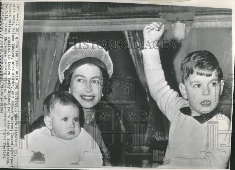 1964 Queen Elizabeth II Andrew Edward - Historic Images