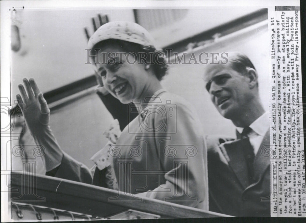 1959 Queen Elizabeth II in Quebec - Historic Images