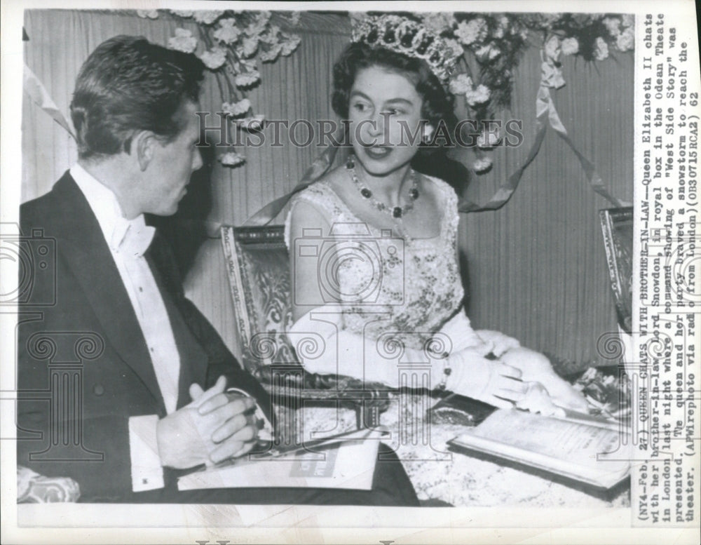 1962 Queen Elizabeth II And Lord Snowdon - Historic Images