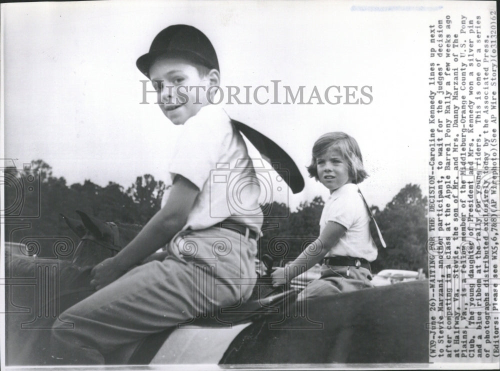 1962 Caroline Kennedy Stevie Marzani Pony - Historic Images