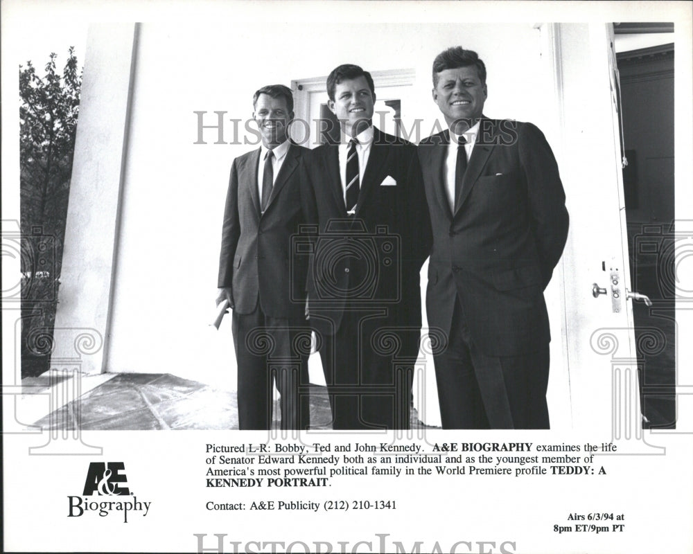 1994 Ted Kennedy and Brothers A&amp;E Biography - Historic Images