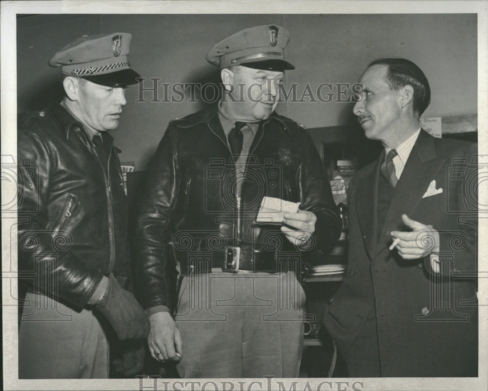 1950 George H Not Well Car Taken Officiers - Historic Images