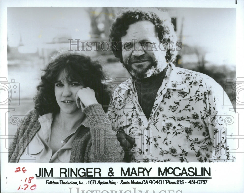 1984 Jim Ringer Mary McCaslin Music Singer - Historic Images