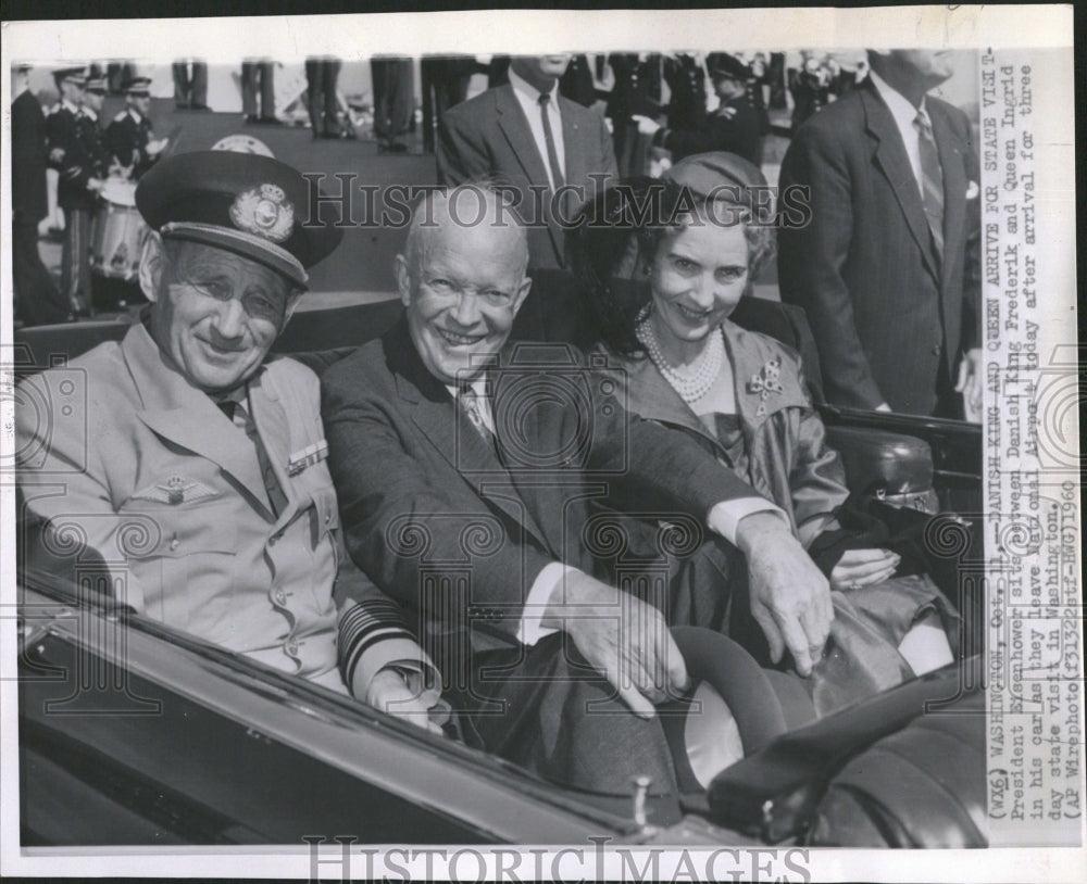 1950 Danish Royalty Eisenhower - Historic Images