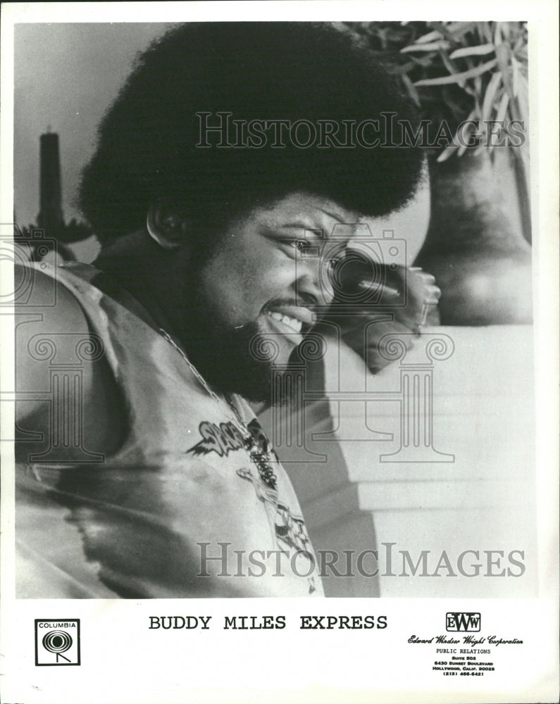 1991 Buddy Miles Express American rocker. - Historic Images