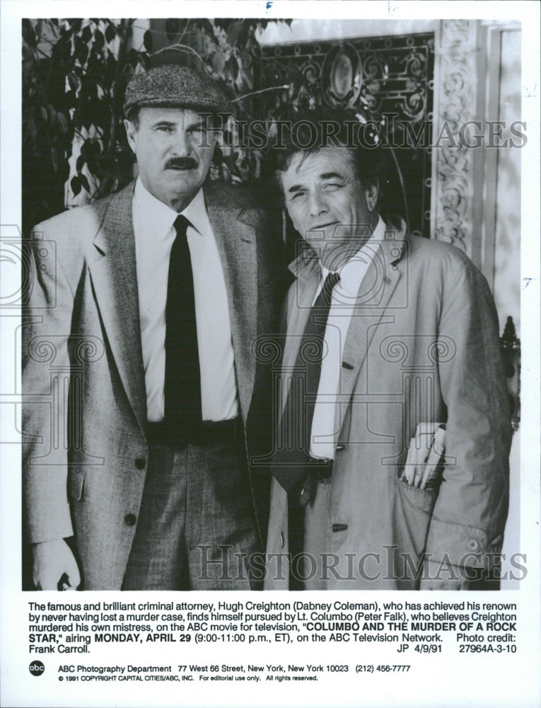 2000 Actors Peter Falk And Dabney Coleman - Historic Images