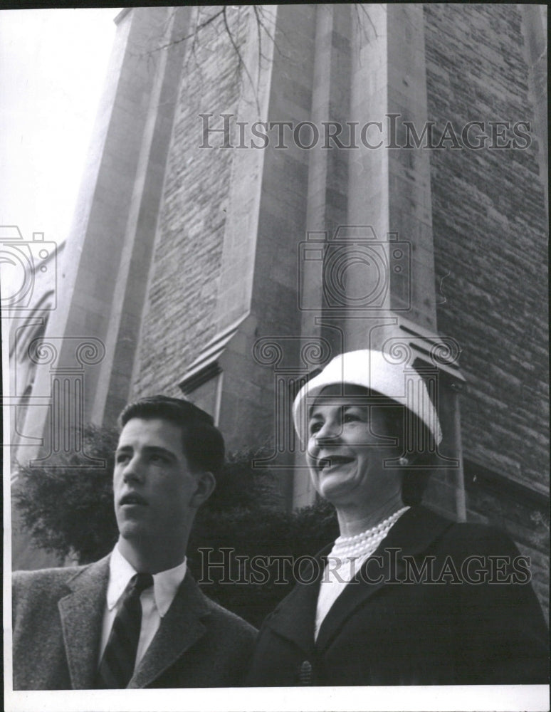 1961 Mrs. John McDonough and son David - Historic Images