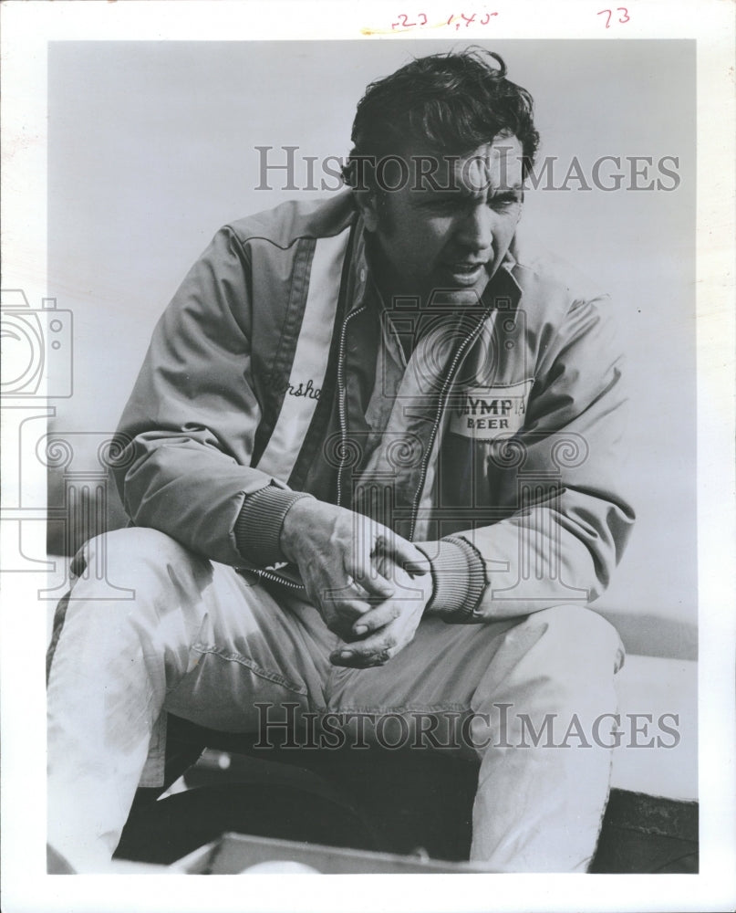 1974 Race car driver Hershel McGriff - Historic Images